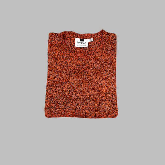 Large Orange T.Man Knitted Sweater