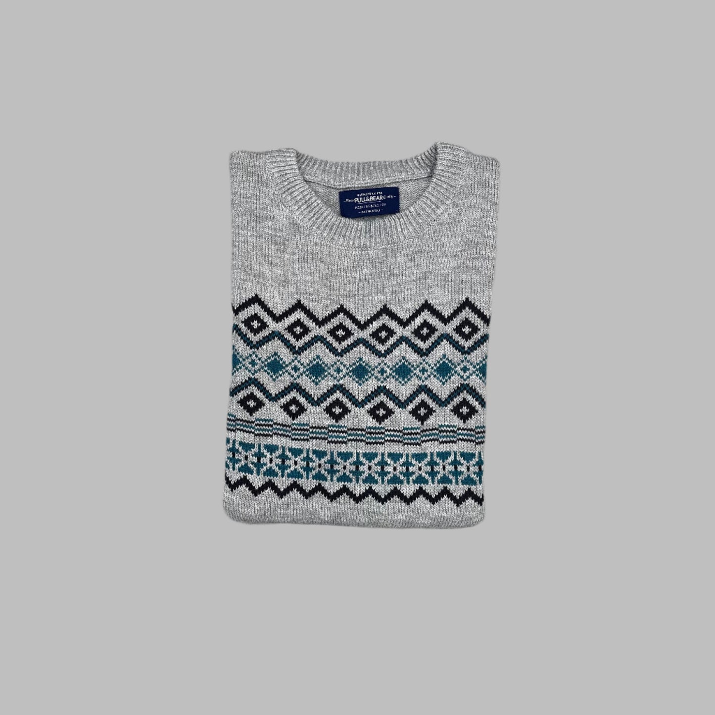 Multi Color Pattern Full Sleeves Sweater