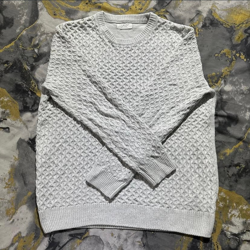Light Grey Textured Sweater