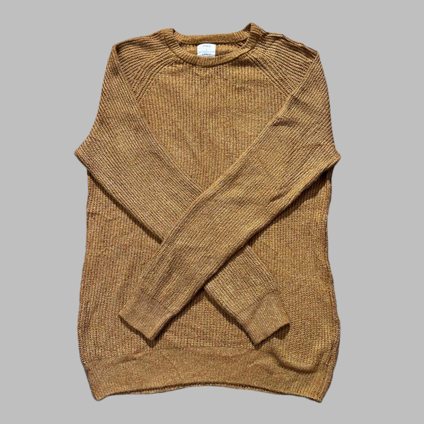 Mustard Soft Cotton Full Sleeves Sweater