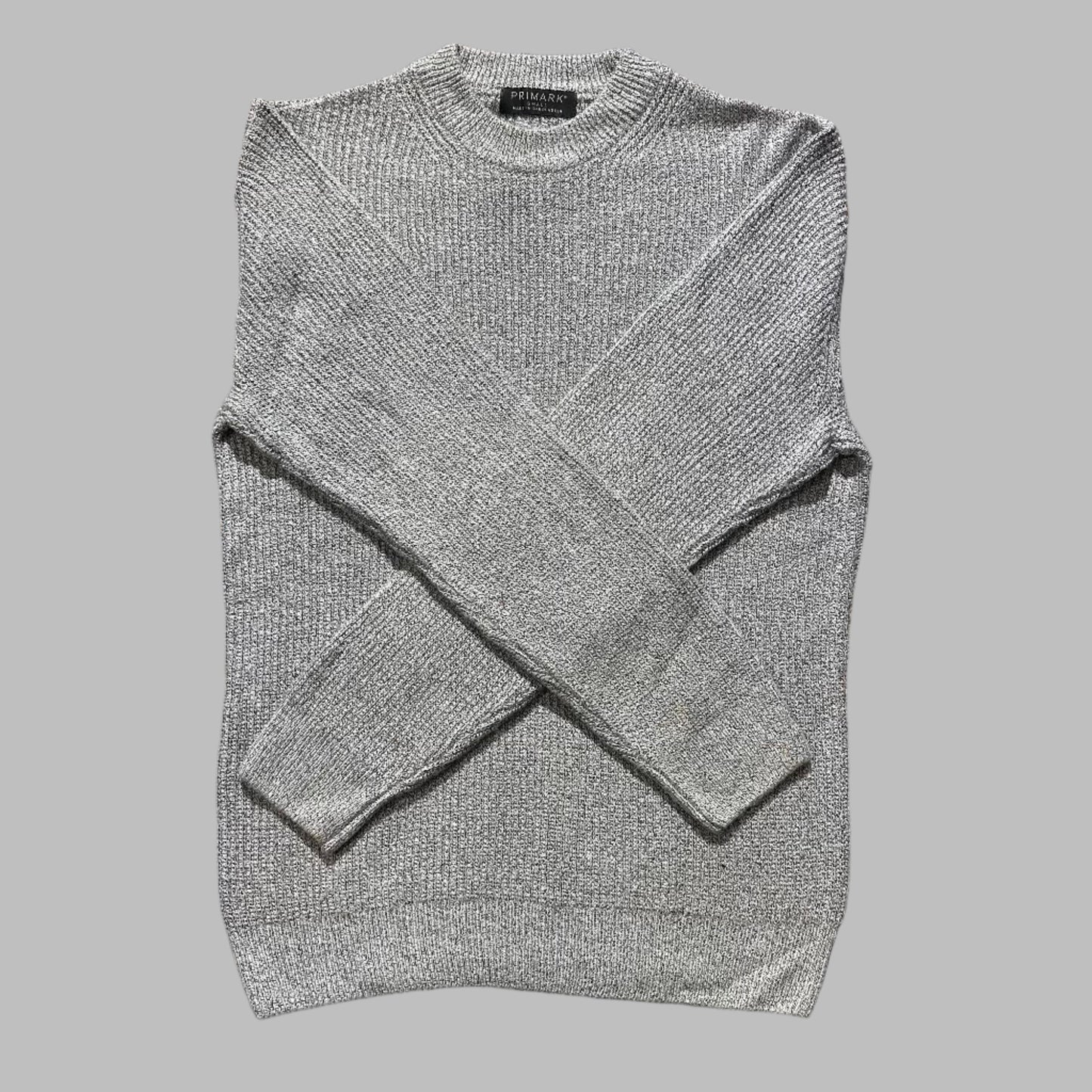 Grey Soft Cotton Full Sleeves Sweater
