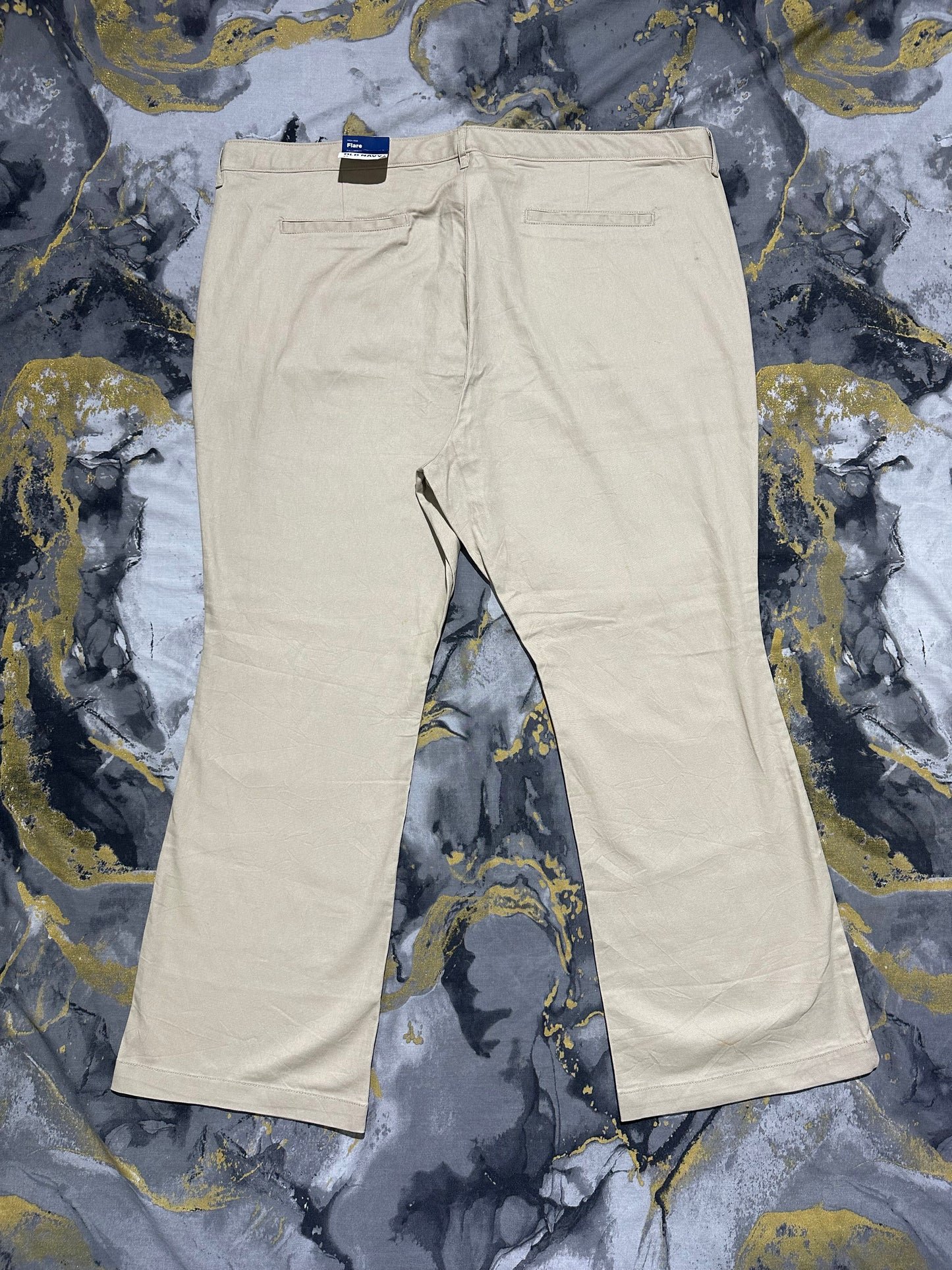 Old Navy Light Beige Flare Fine Cotton Pants