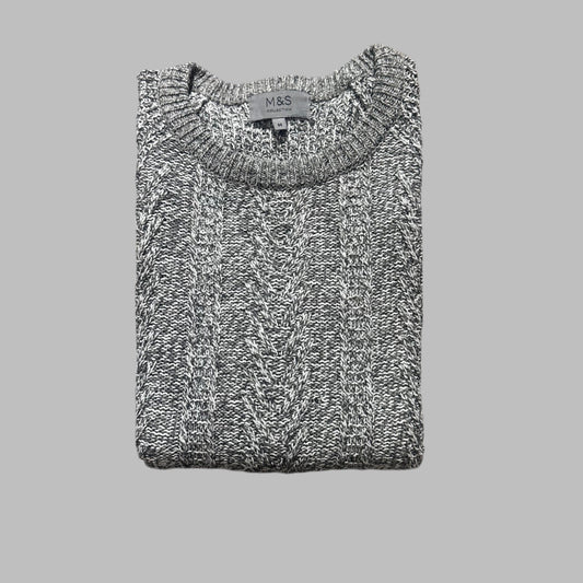 Grey Knitted Full Sleeves sweater