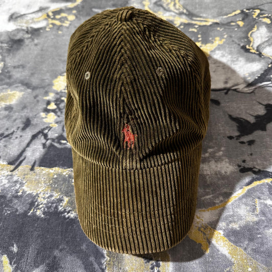 Dark Green Corduroy Cap