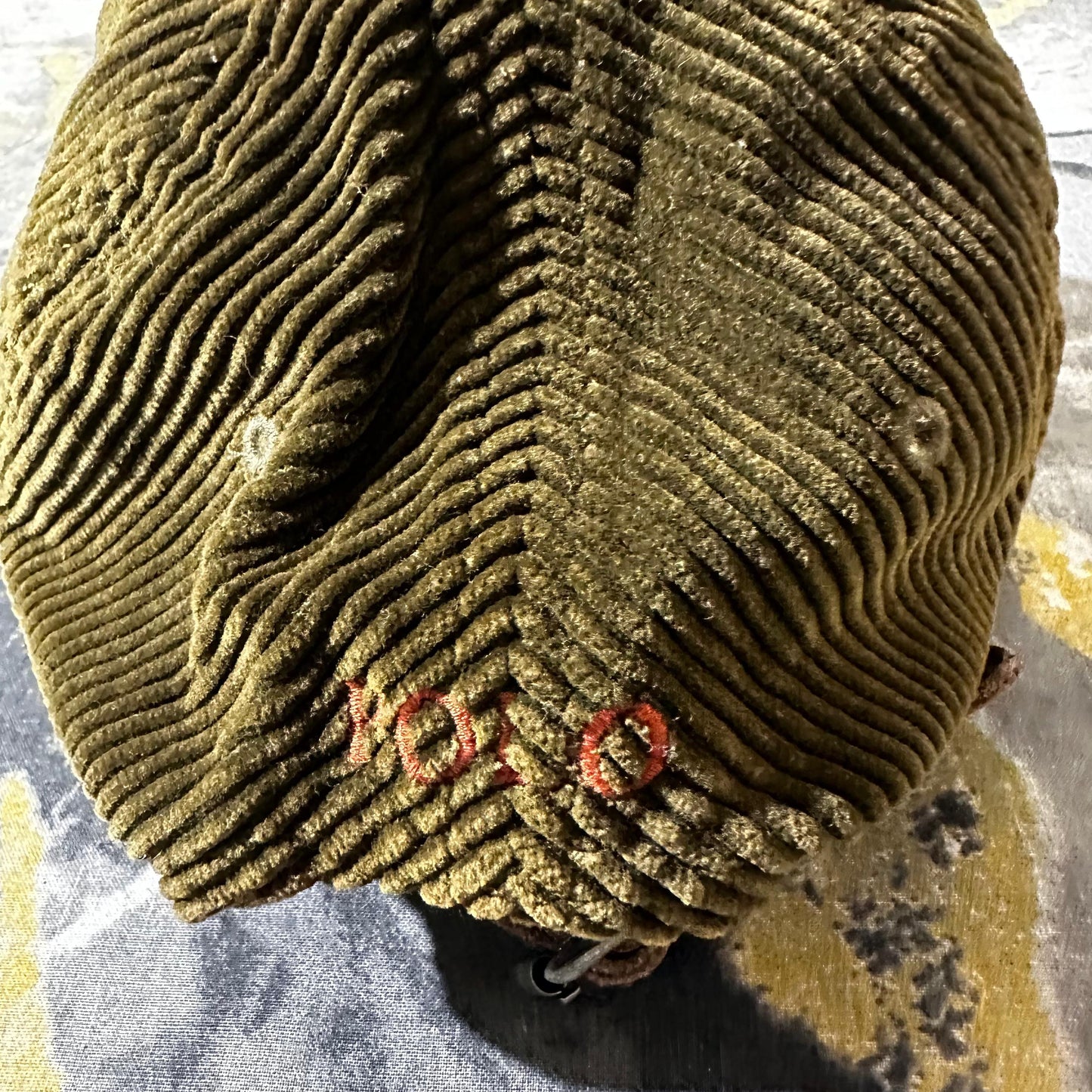 Dark Green Corduroy Cap