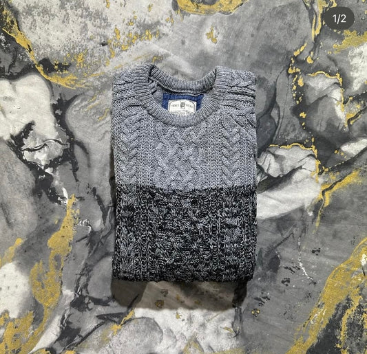 Grey Multi-Shaded Sweater