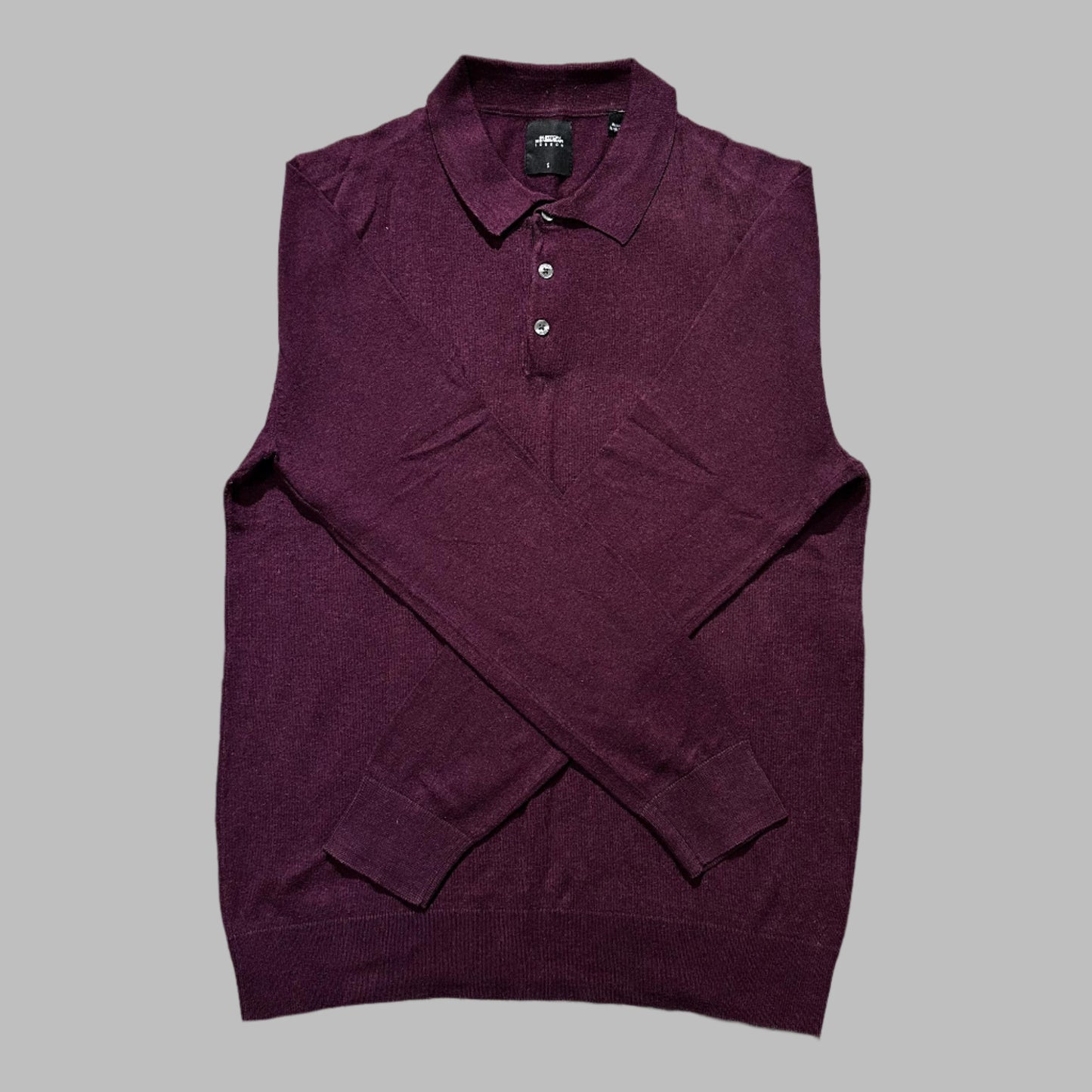 Burgundy Color Full Sleeves Polo