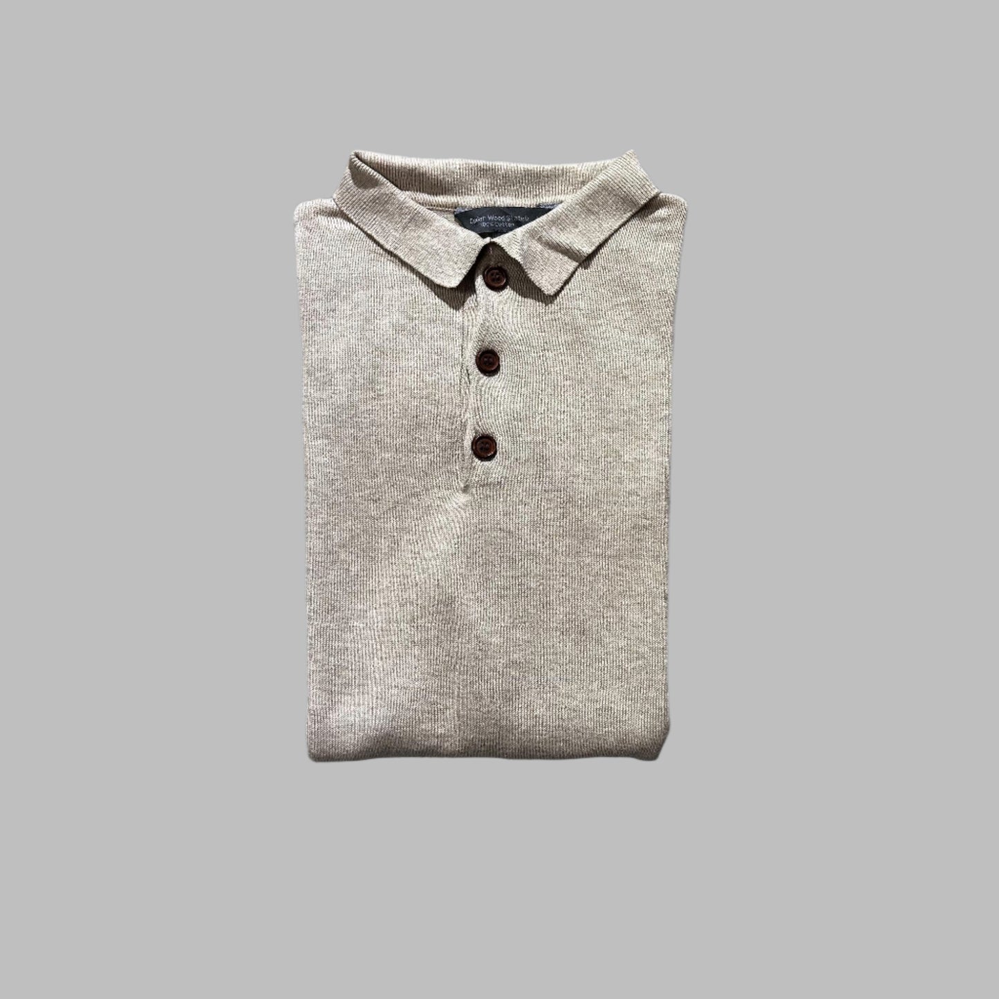 Off White Color Full Sleeves Polo