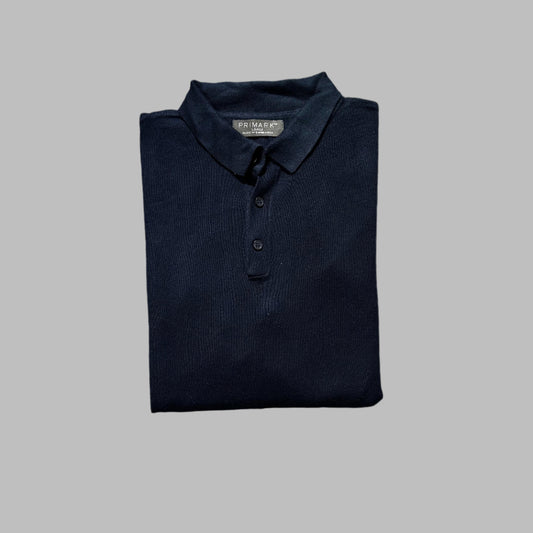 Blue Full Sleeves Polo