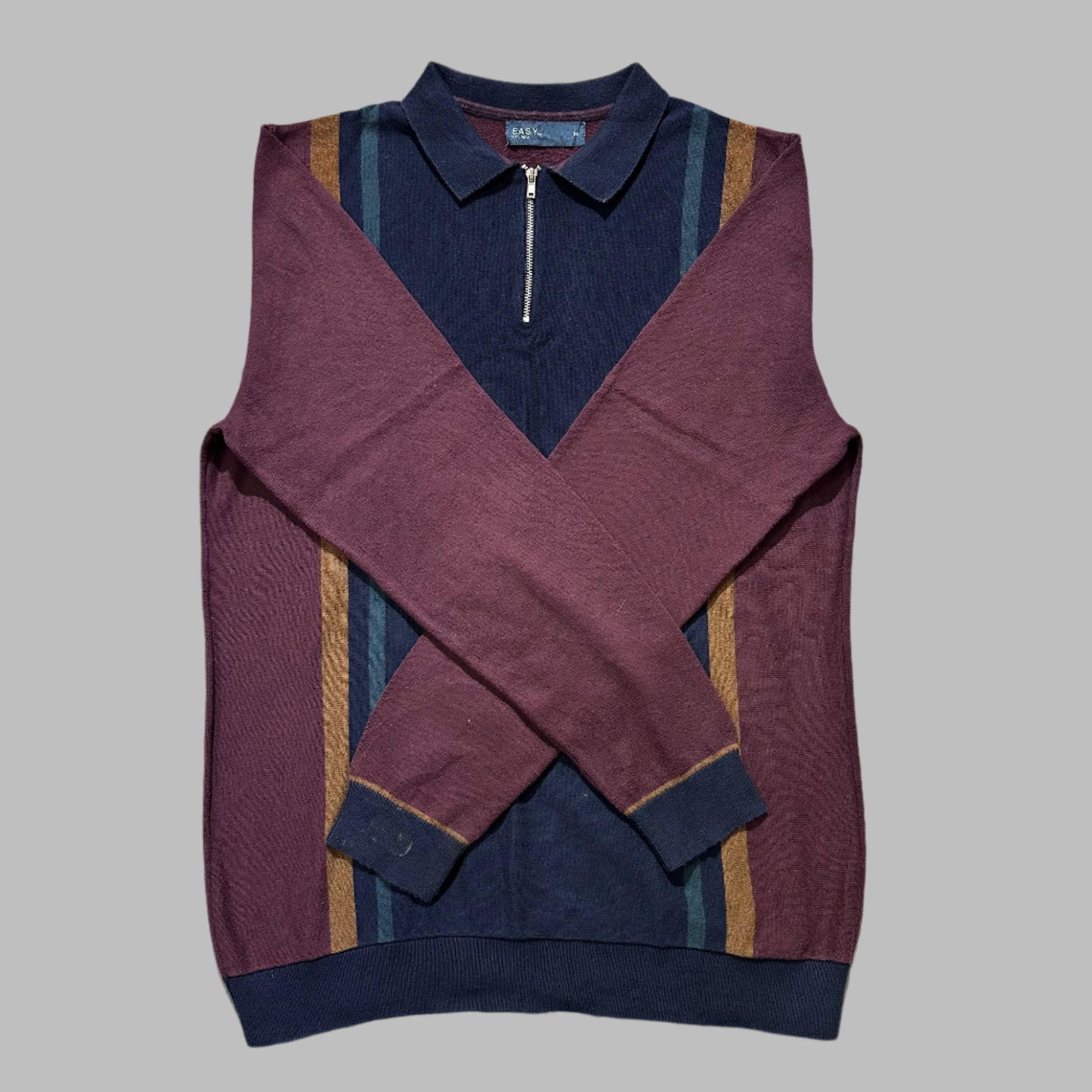 Multi Color Full Sleeves Half Zipper