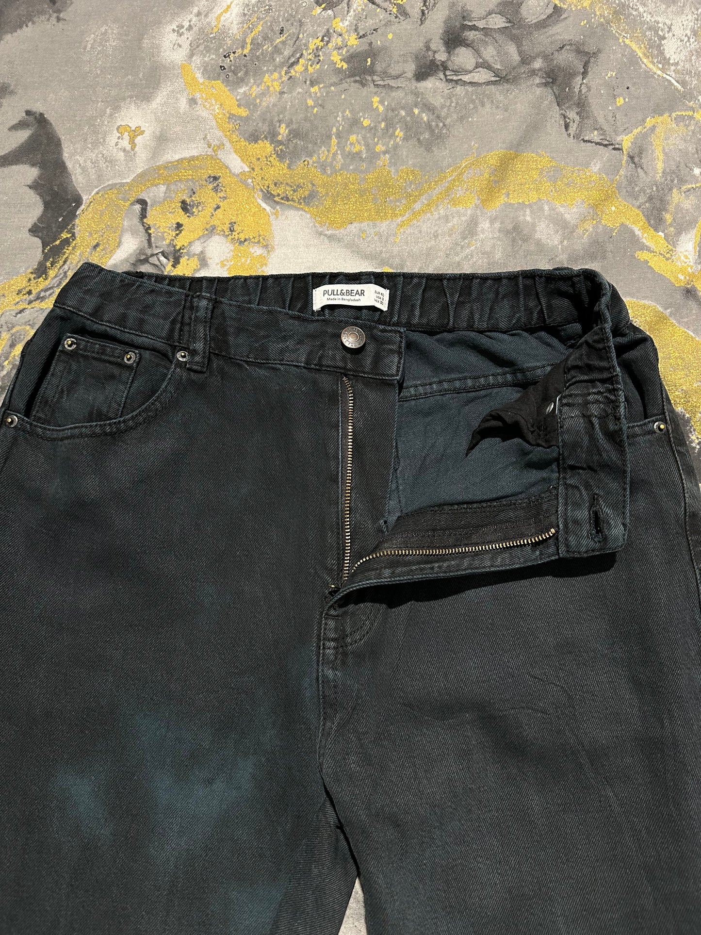 Pull&Bear Black Denim Jeans