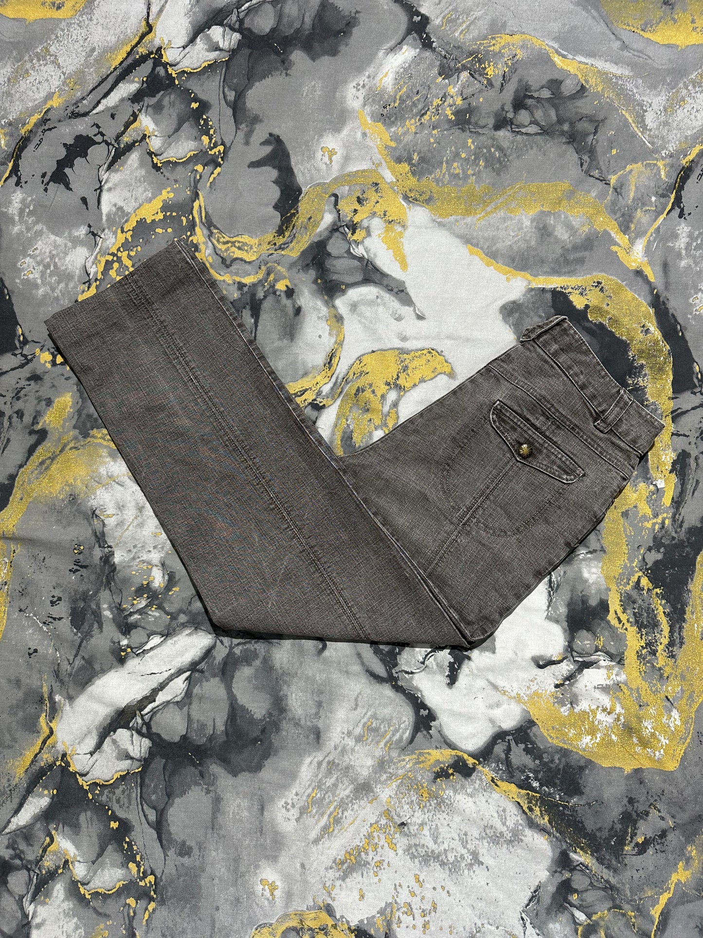 Affinites Black Grey Bootcut Jeans