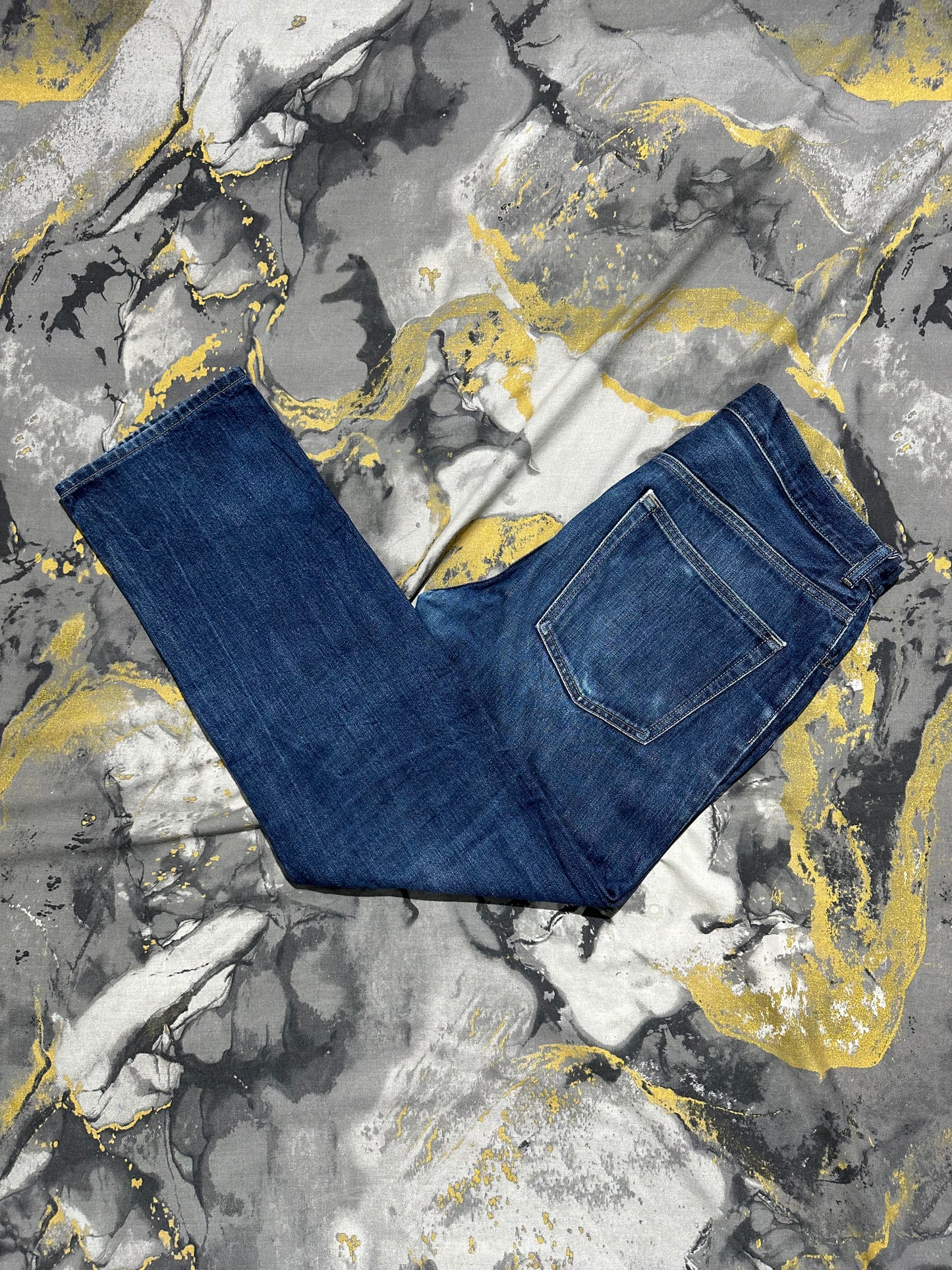UNIQLO Dark Blue Denim Straight Fit Jeans