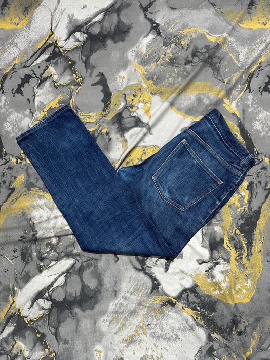 UNIQLO Dark Blue Denim Straight Fit Jeans