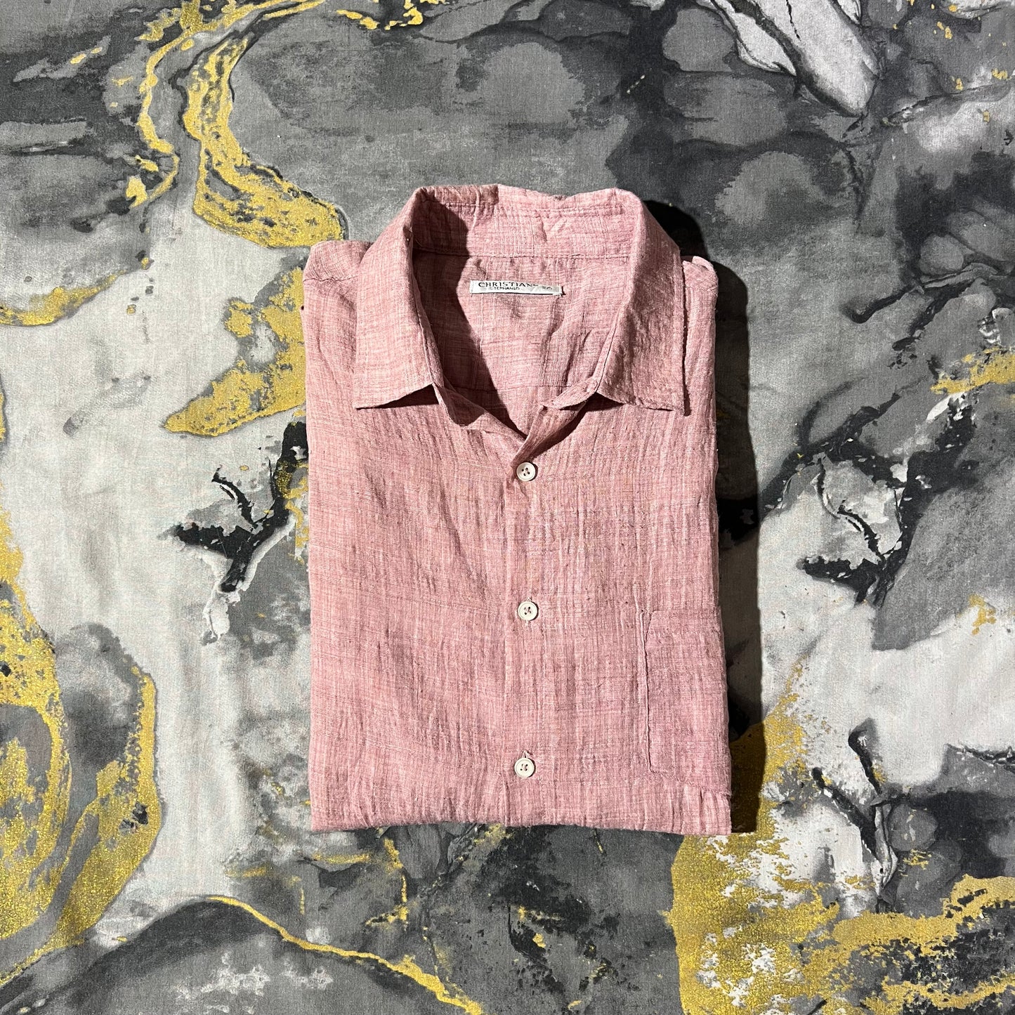 Pink Linen Full Sleeves Buttoned Down