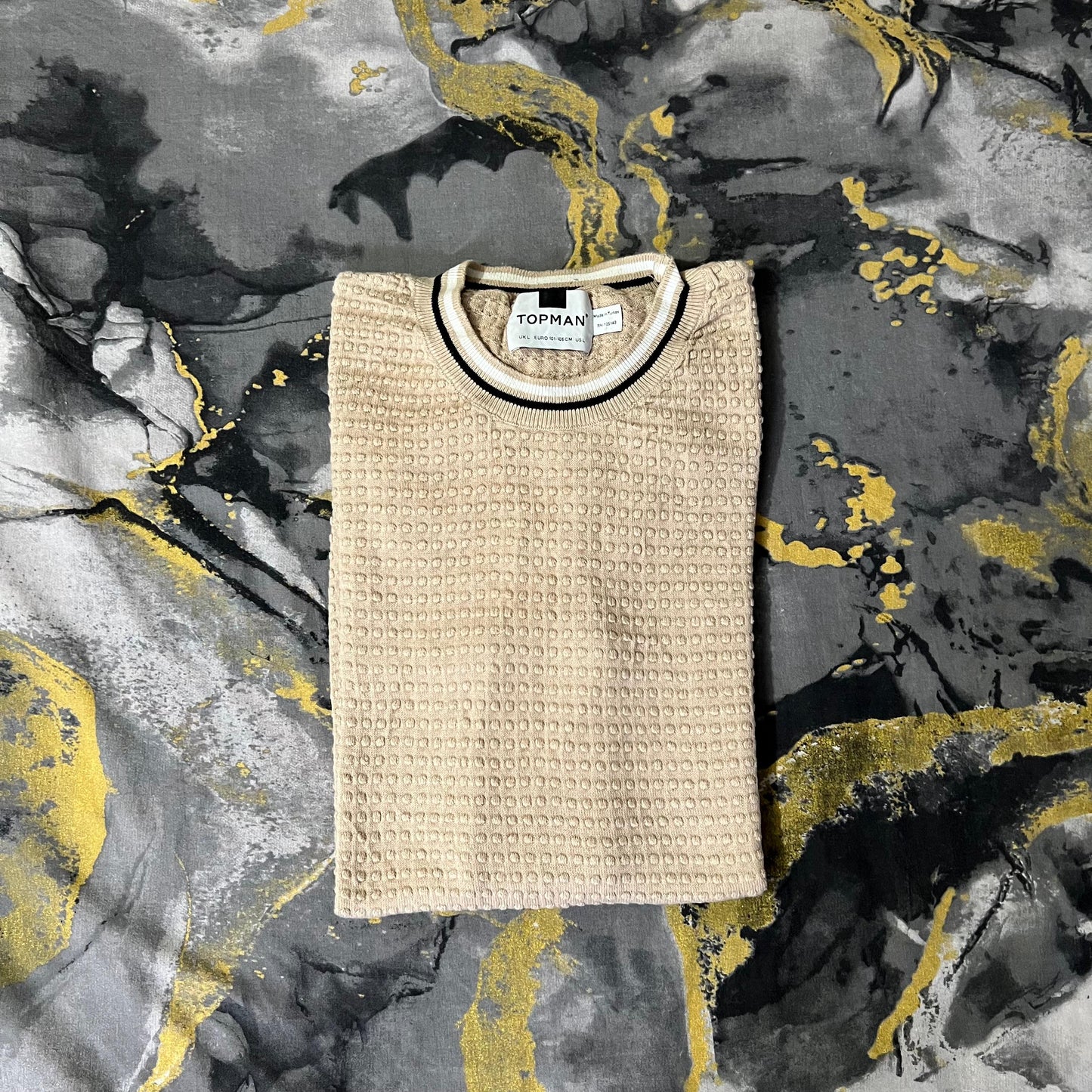 Cream Textured Shirt