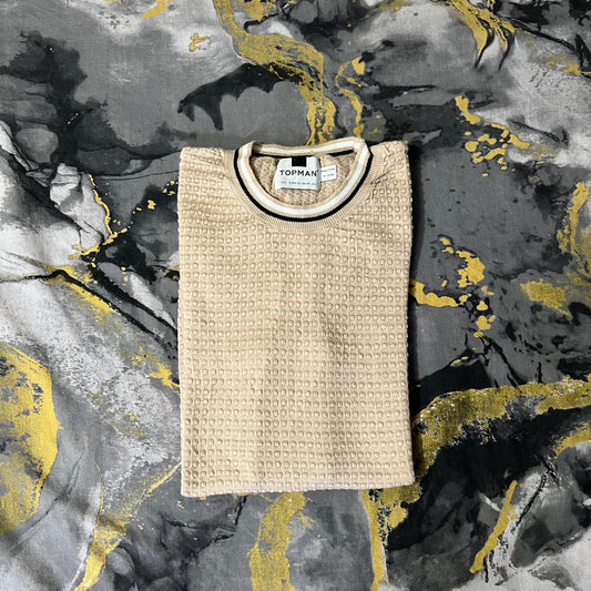 Cream Textured Shirt