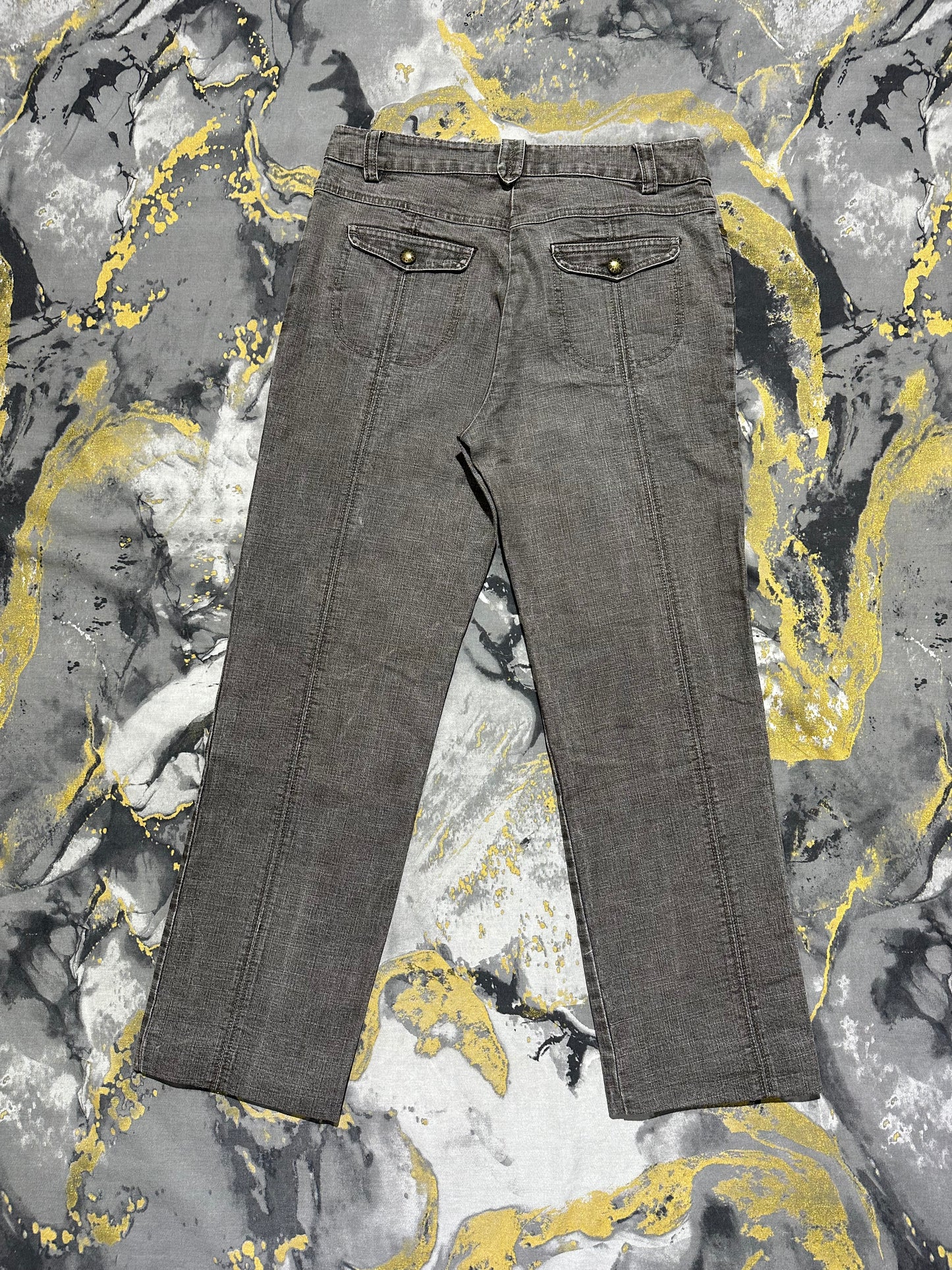 Affinites Black Grey Bootcut Jeans