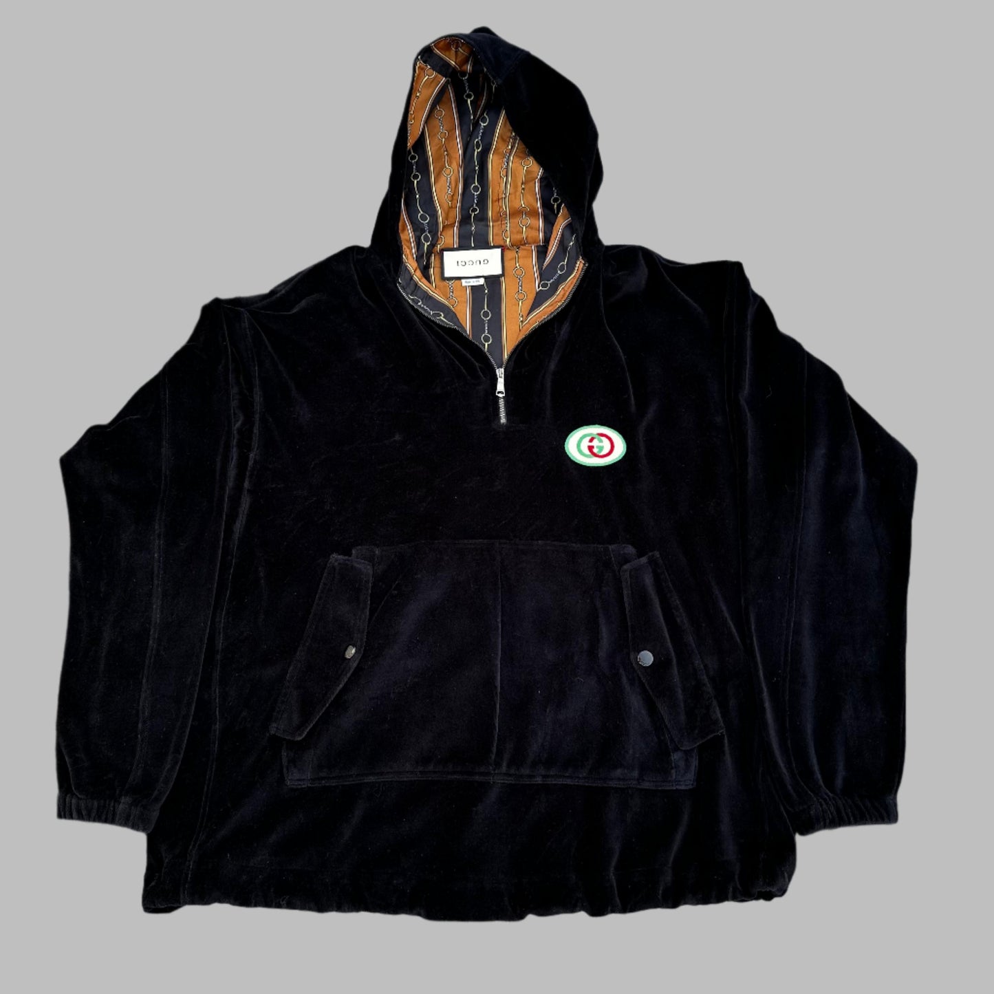 Black Suede Velvet Hoodie