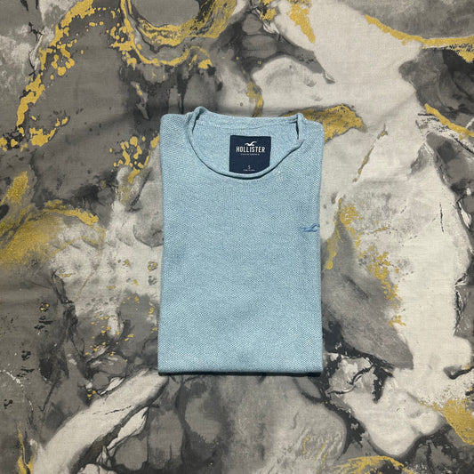 Hollister Sky Blue Knitted T-Shirt