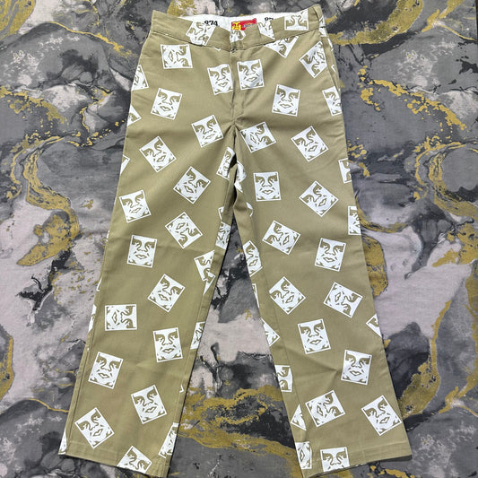 Dickies Limited Edition Face Printed Cotton Baggy Pants