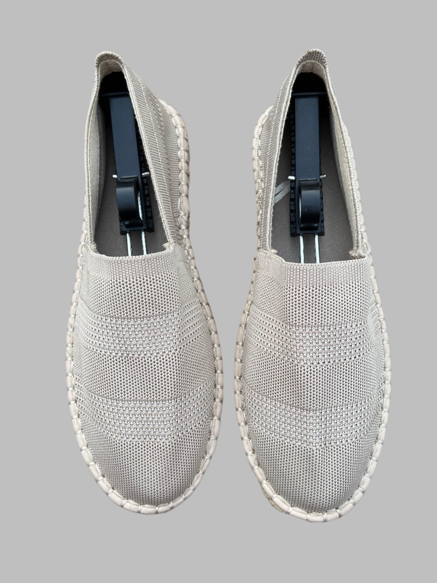 Light Gray Espadrilles Slip On Shoes