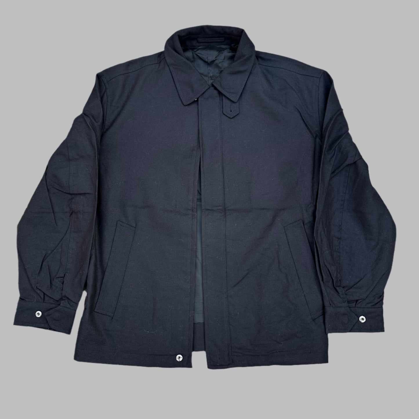 Dark Navy Blue Car Coat