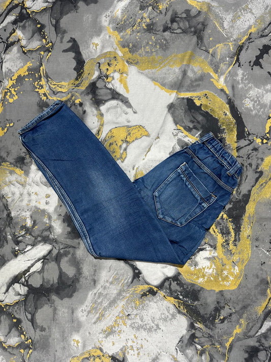 Blue Faded Style Jogger Jeans