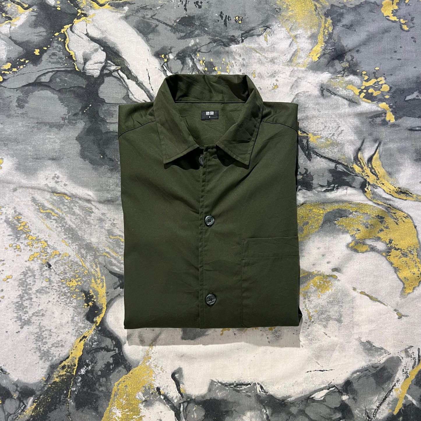 Dark Green Button Down Shirt