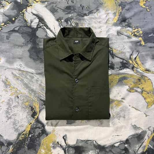 Dark Green Button Down Shirt