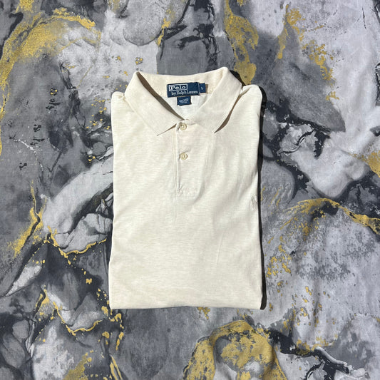 Ralph Lauren Pearl White Pima Cotton Polo