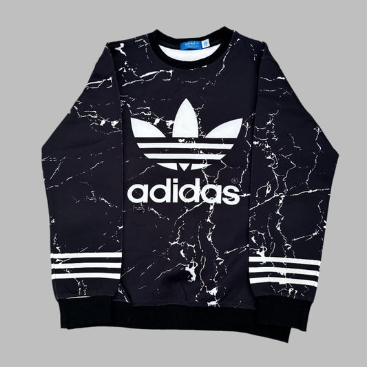 Black Patterned Sweatshirt