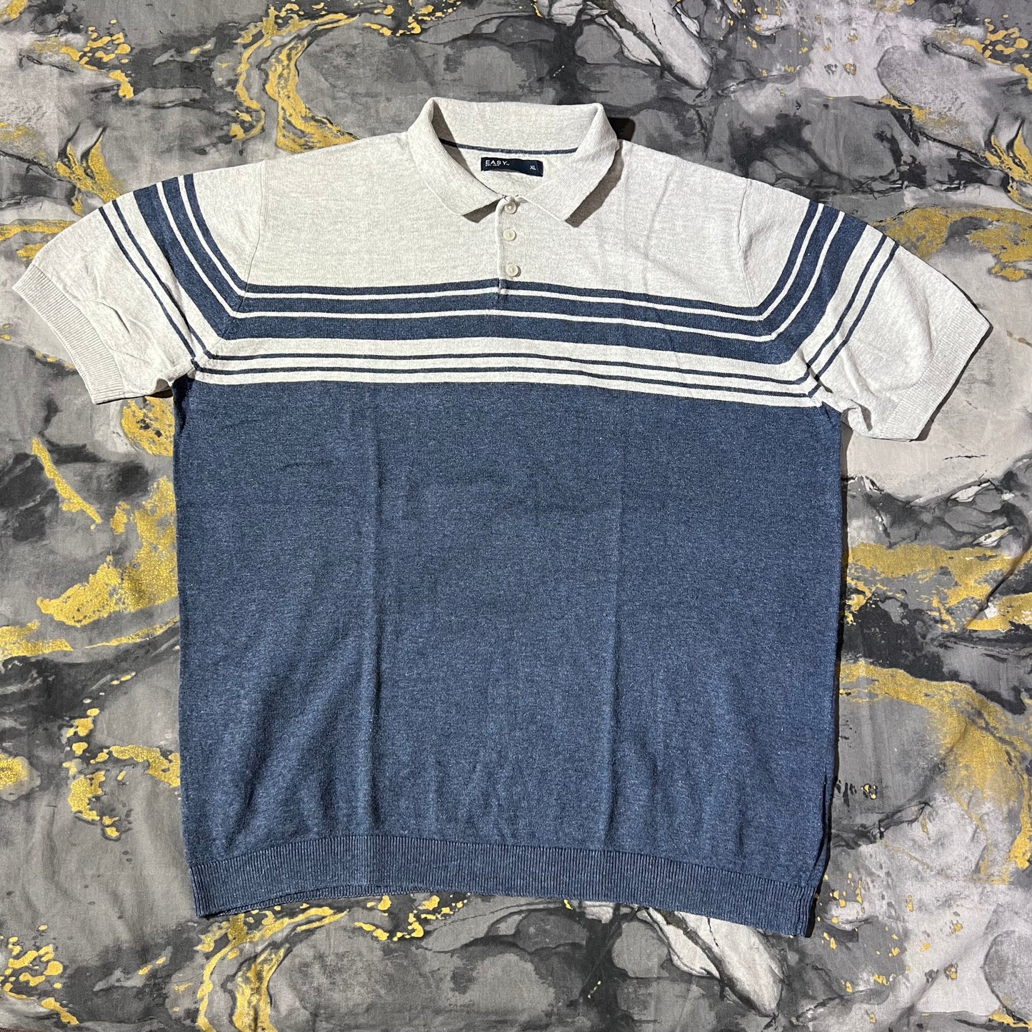 Two Toned Knitted Polo