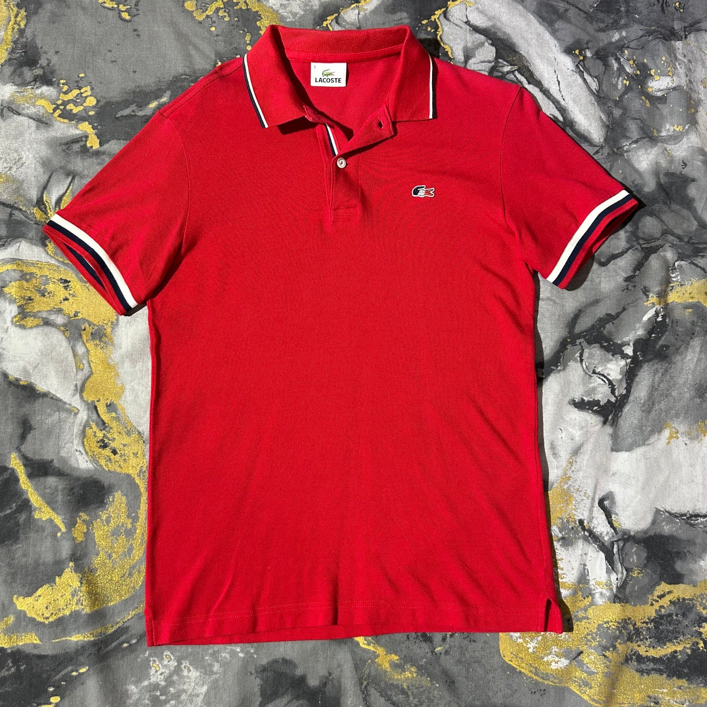 Lacoste Collector Edition Pique Cotton Red Polo