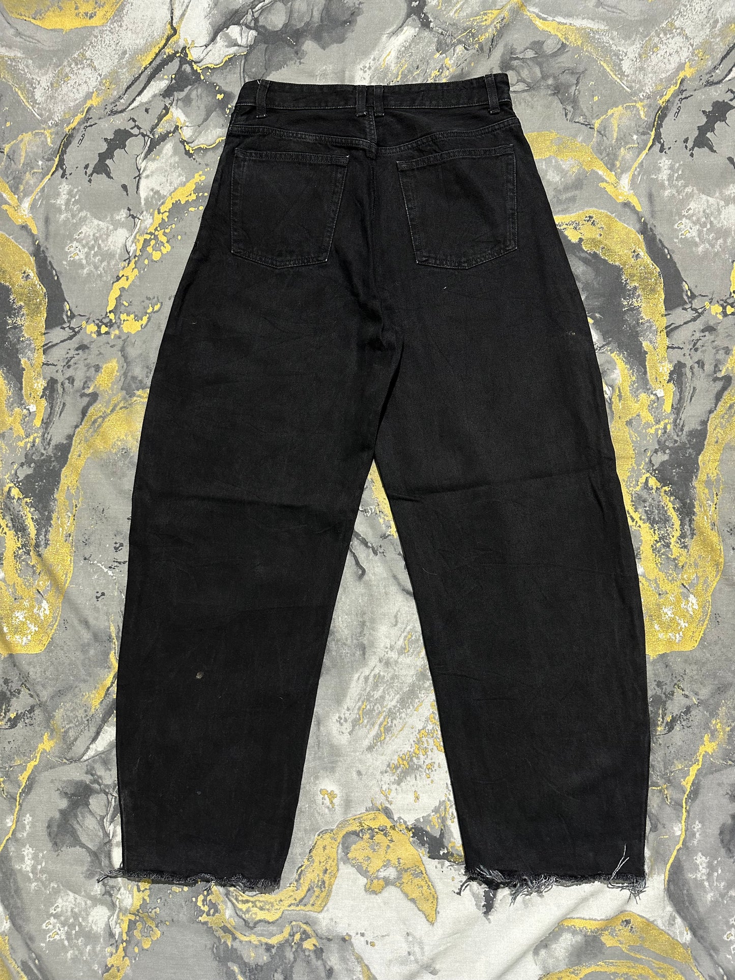 ZARA Jet BLack Baggy Jeans