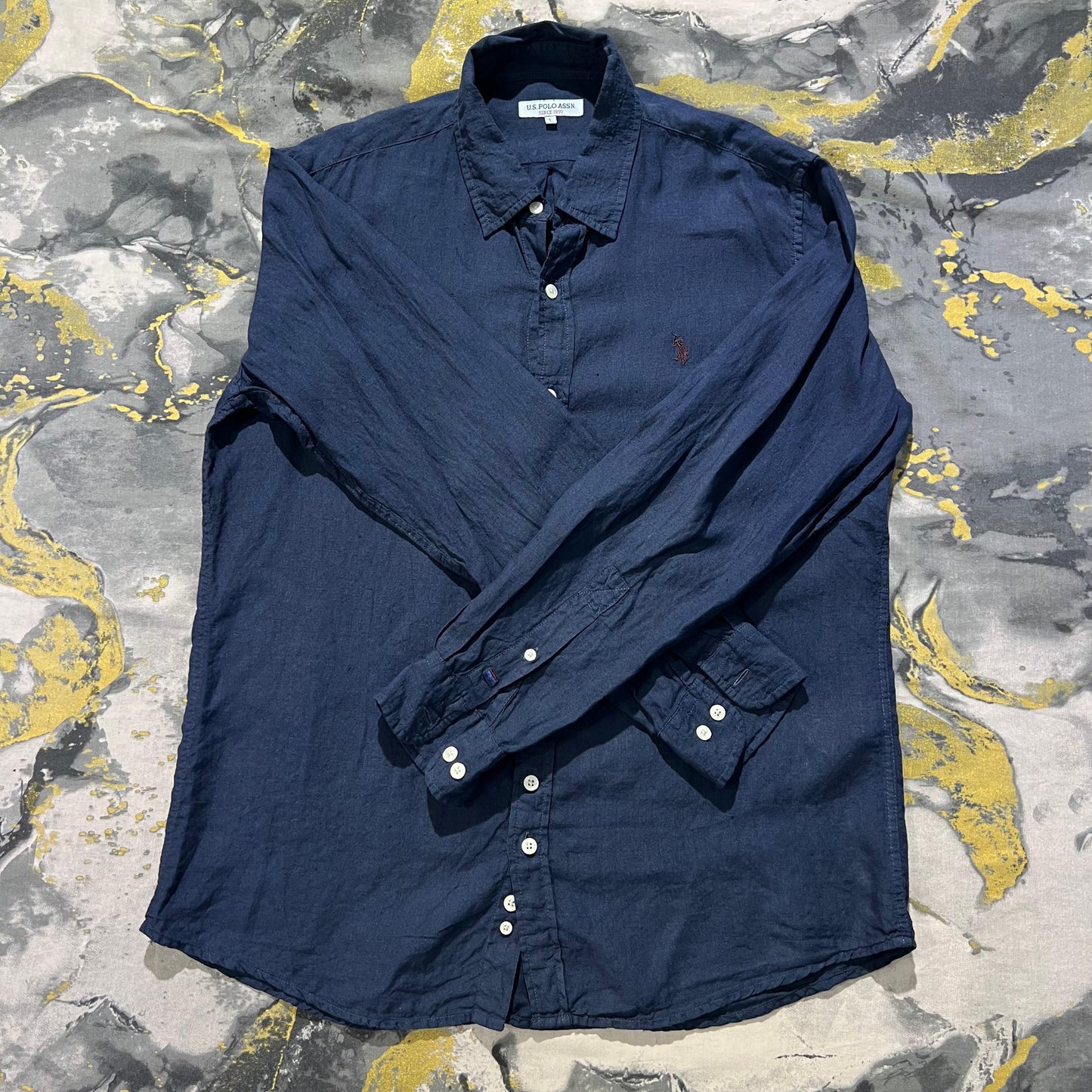 Dark Blue Button Down Shirt