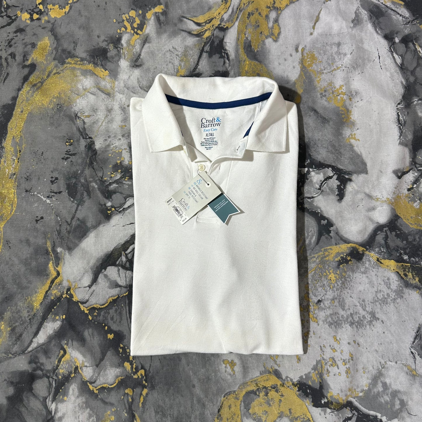 White Pique Cotton Polo
