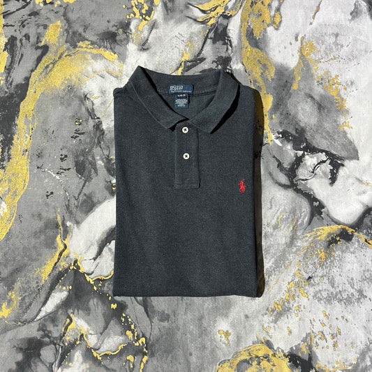 Ralph Lauren Gray Pique Cotton Polo