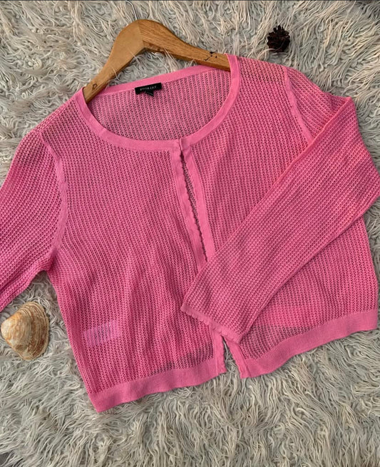 Pink-Cardigan