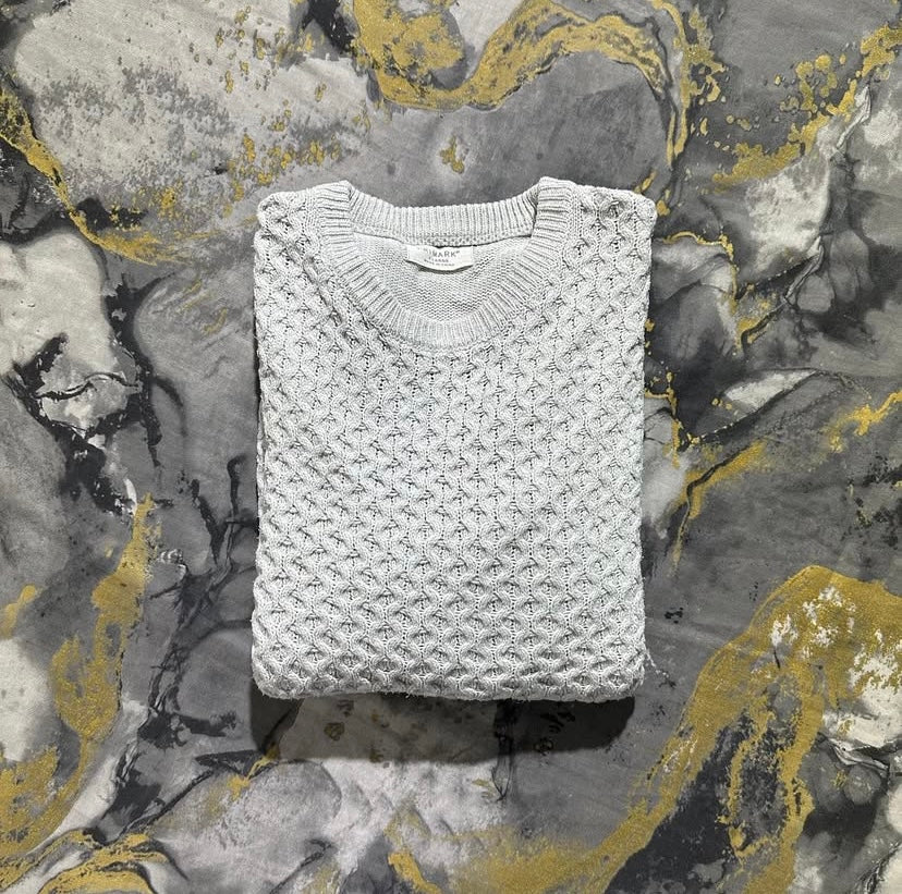 Light Grey Textured Sweater