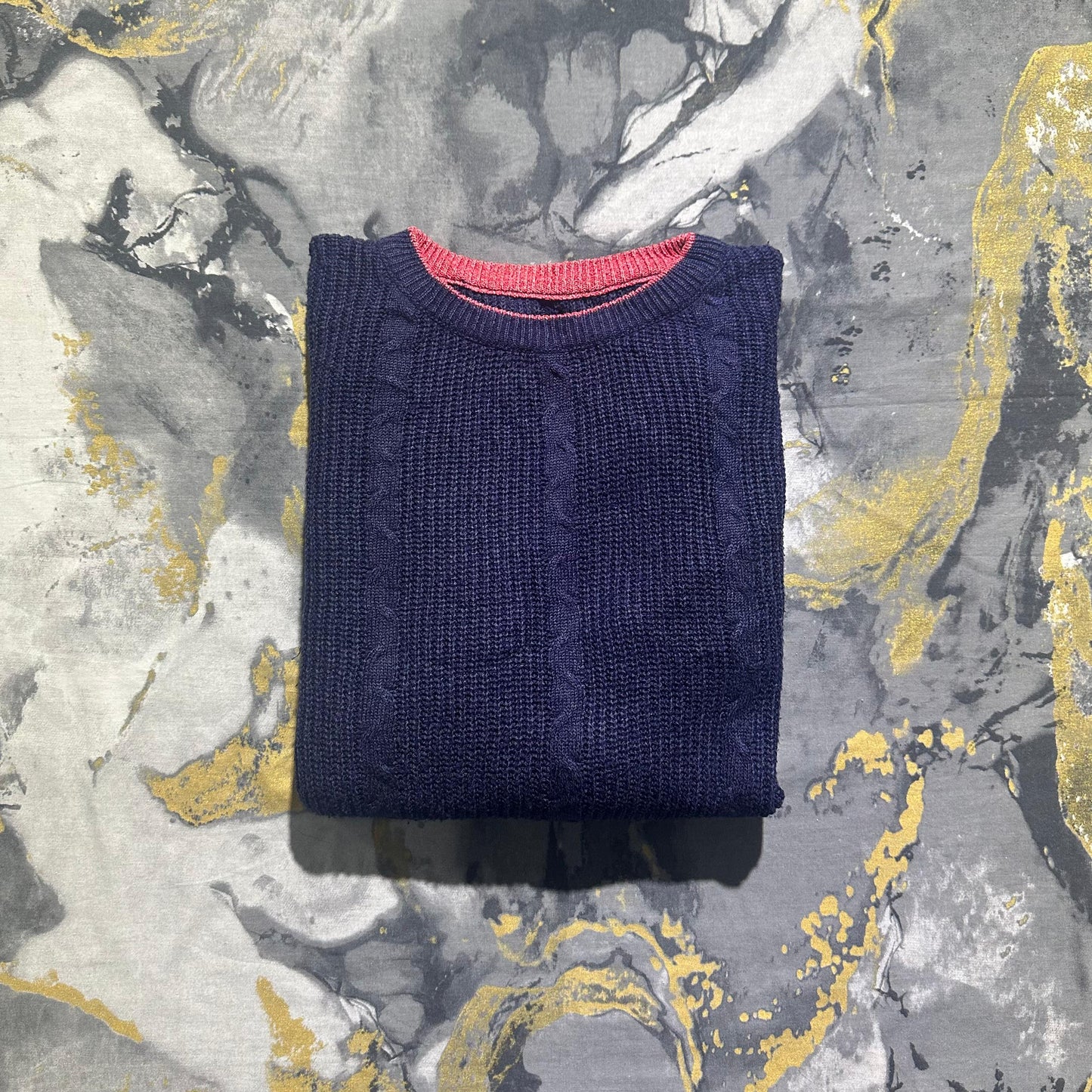 Blue Baggy Oversized Vintage Sweater