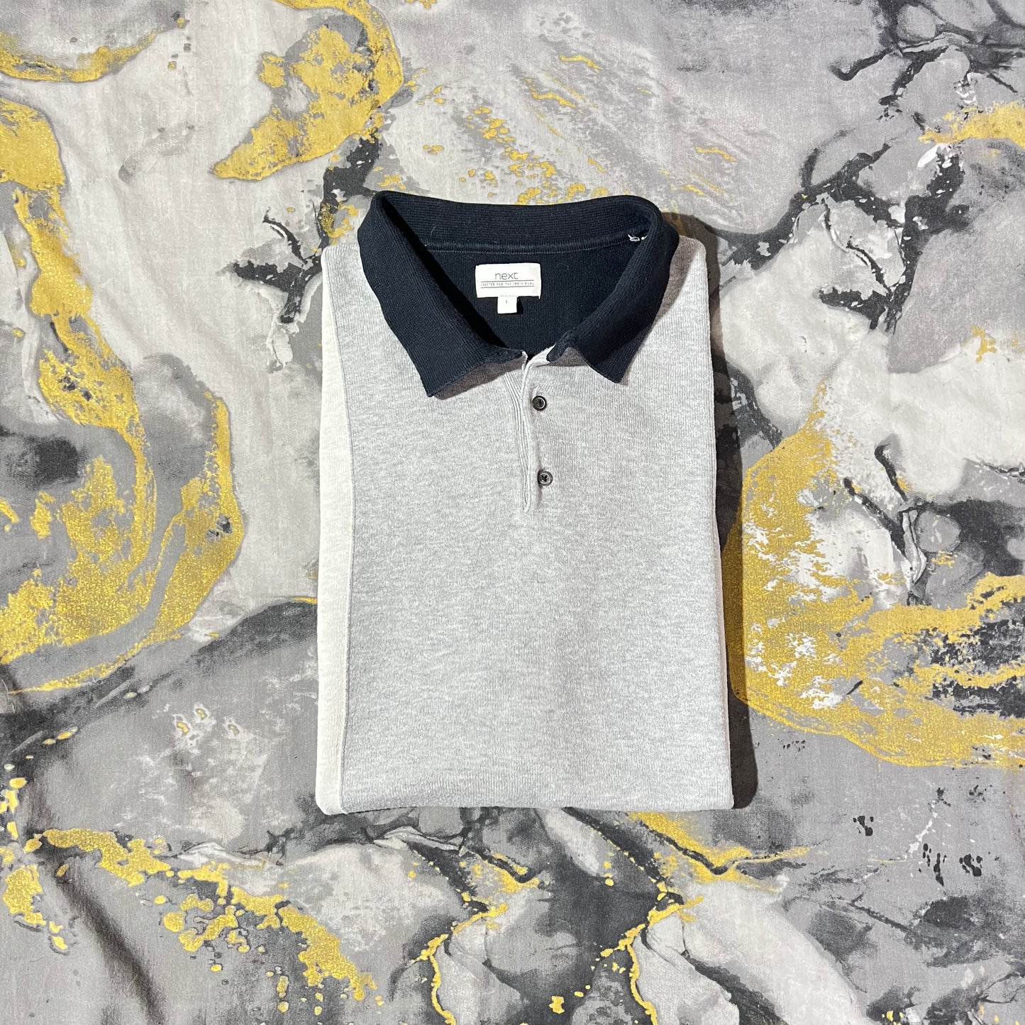 Two Toned Knitted Polo