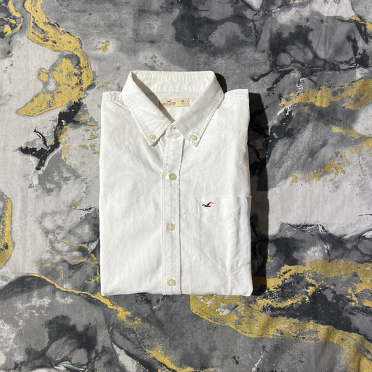 White Hollister French Collar Full Sleeves Buttoned Down