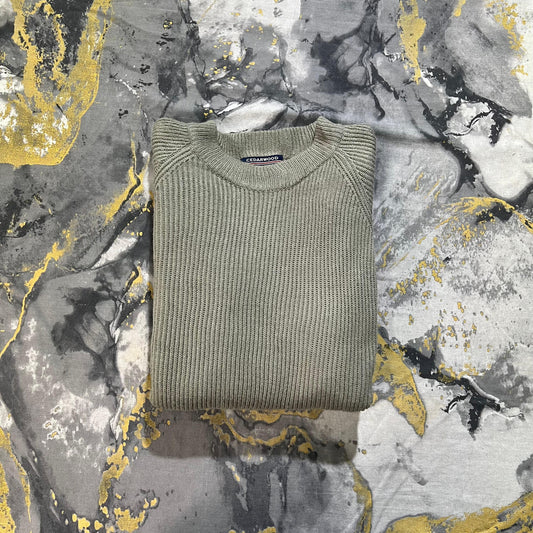 Ash Green Knitted Sweater