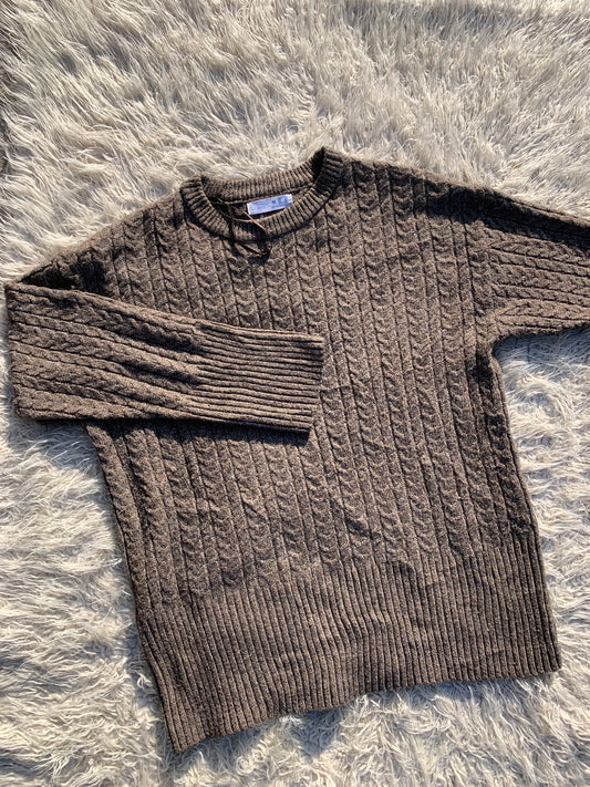 Brown Knitted Sweater