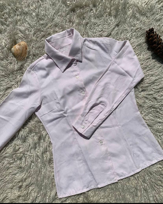 Light Pink Body-Fit Shirt