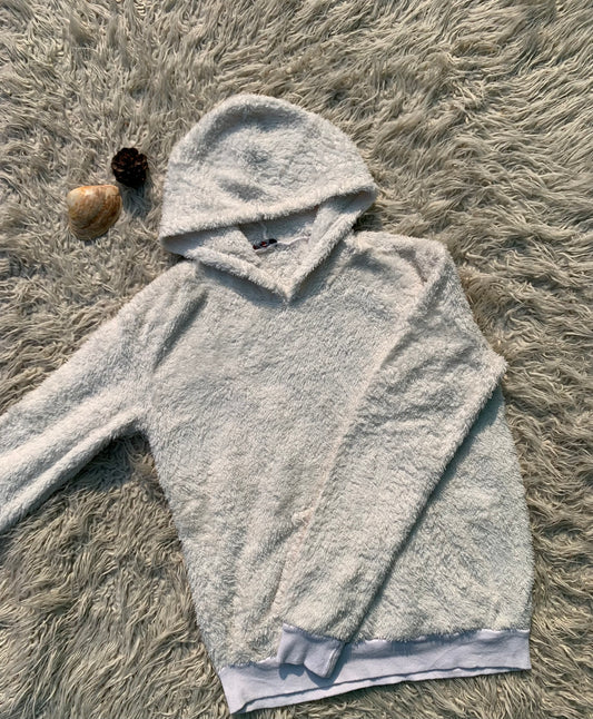 White-Fur Hoodie