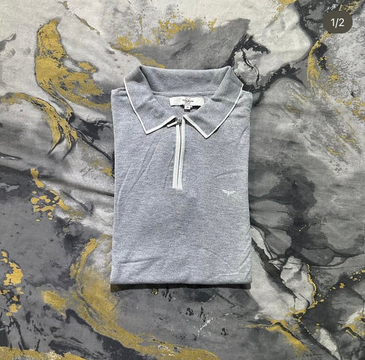 Light Grey Half Zipper