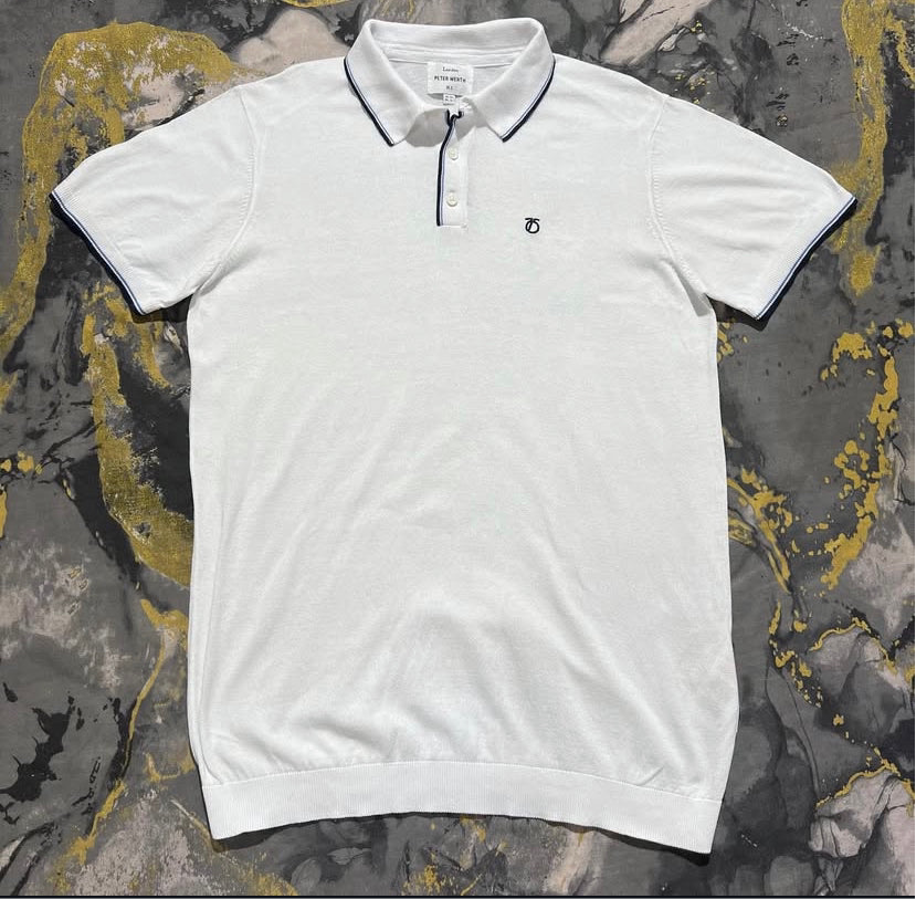 Royal White Soft Cotton Knitted Polo