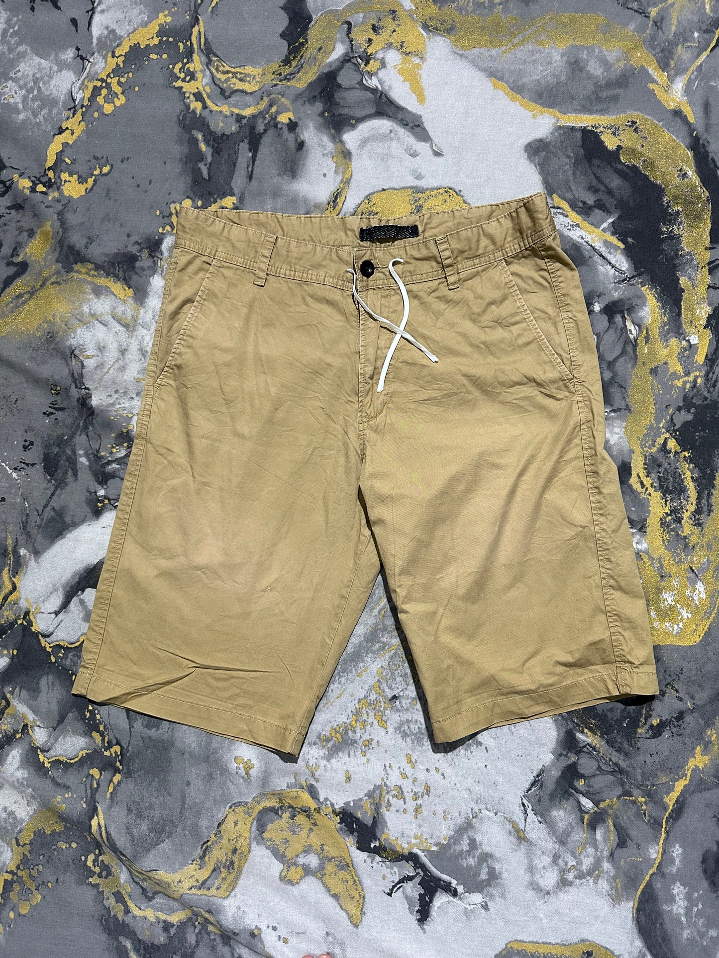 Espirit Beige Drawstring Shorts
